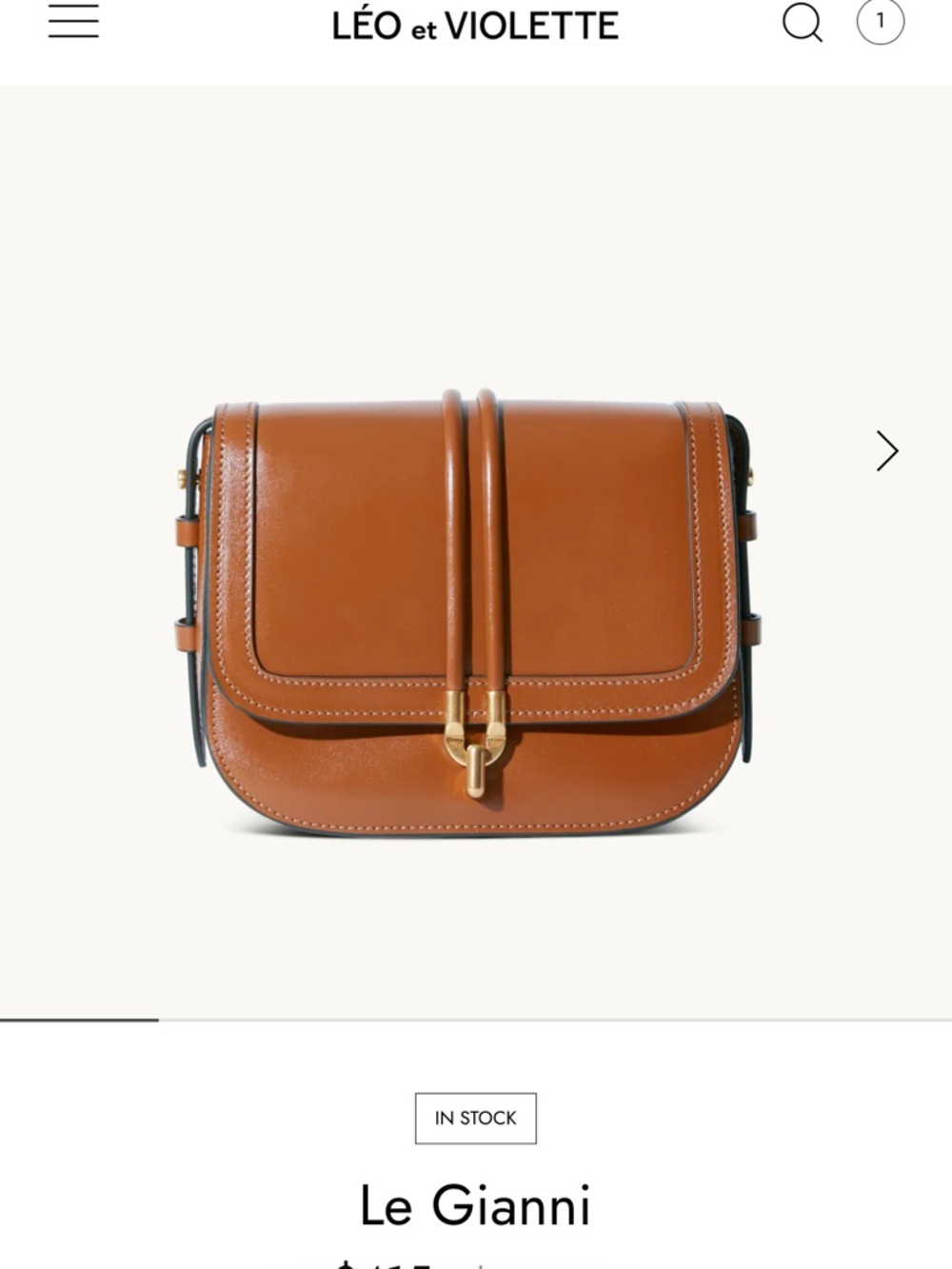 Le Gianni Crossbody Bag in Tan Leather